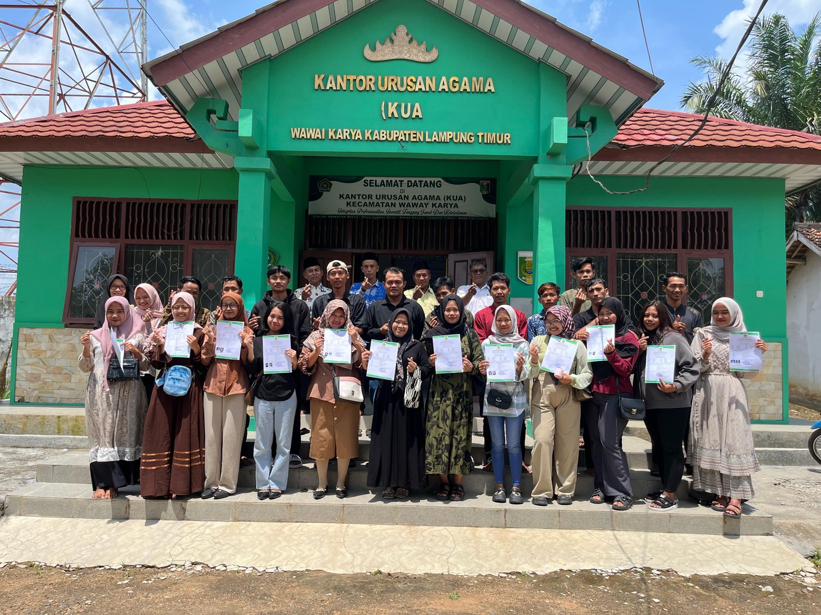 KUA Waway Karya Gelar Bimbingan Perkawinan Mandiri, 12 Pasang Calon Pengantin Antusias Ikuti Kegiatan