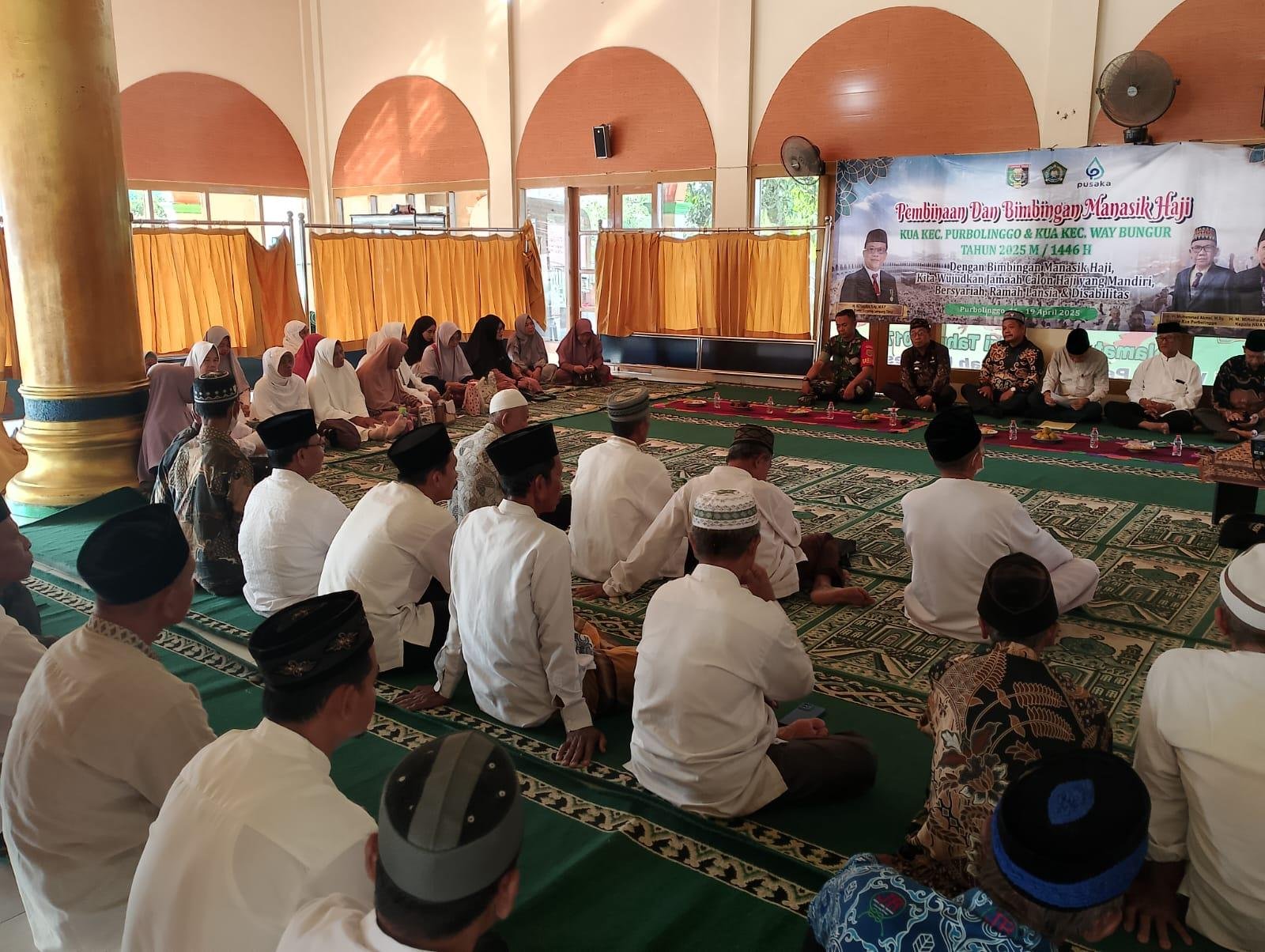 58 Calon Haji Purbolinggo-Way Bungur Ikuti Manasik, Camat: Doakan Kami Juga!