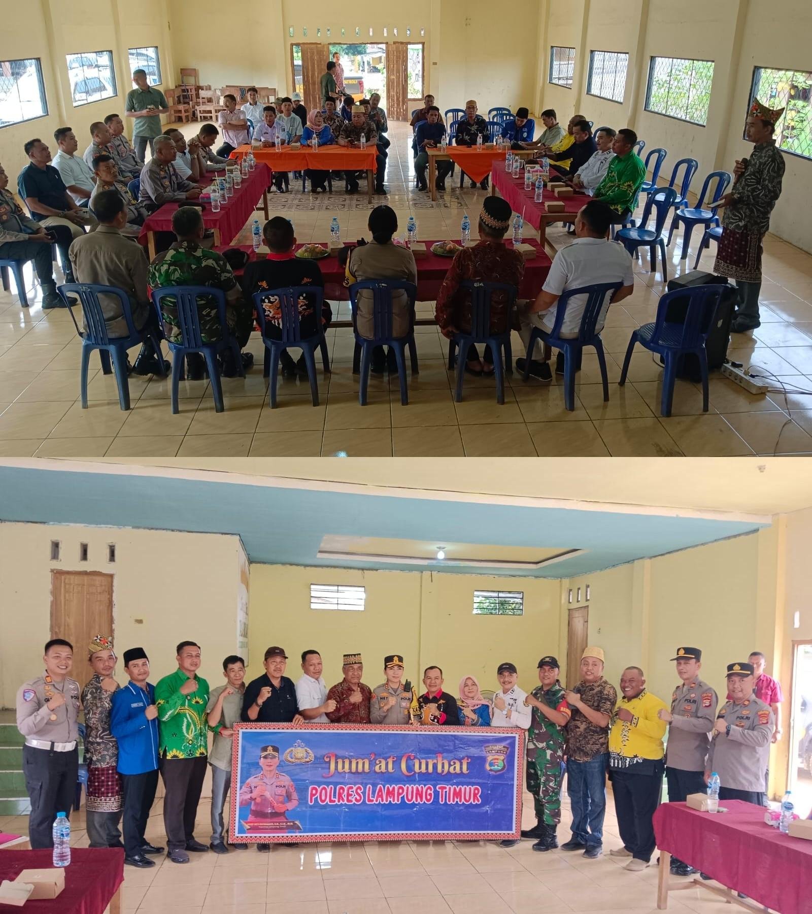 Jum'at Curhat KAPOLRES Lampung Timur di Jabung, Wadah Dialog POLRI dan Masyarakat