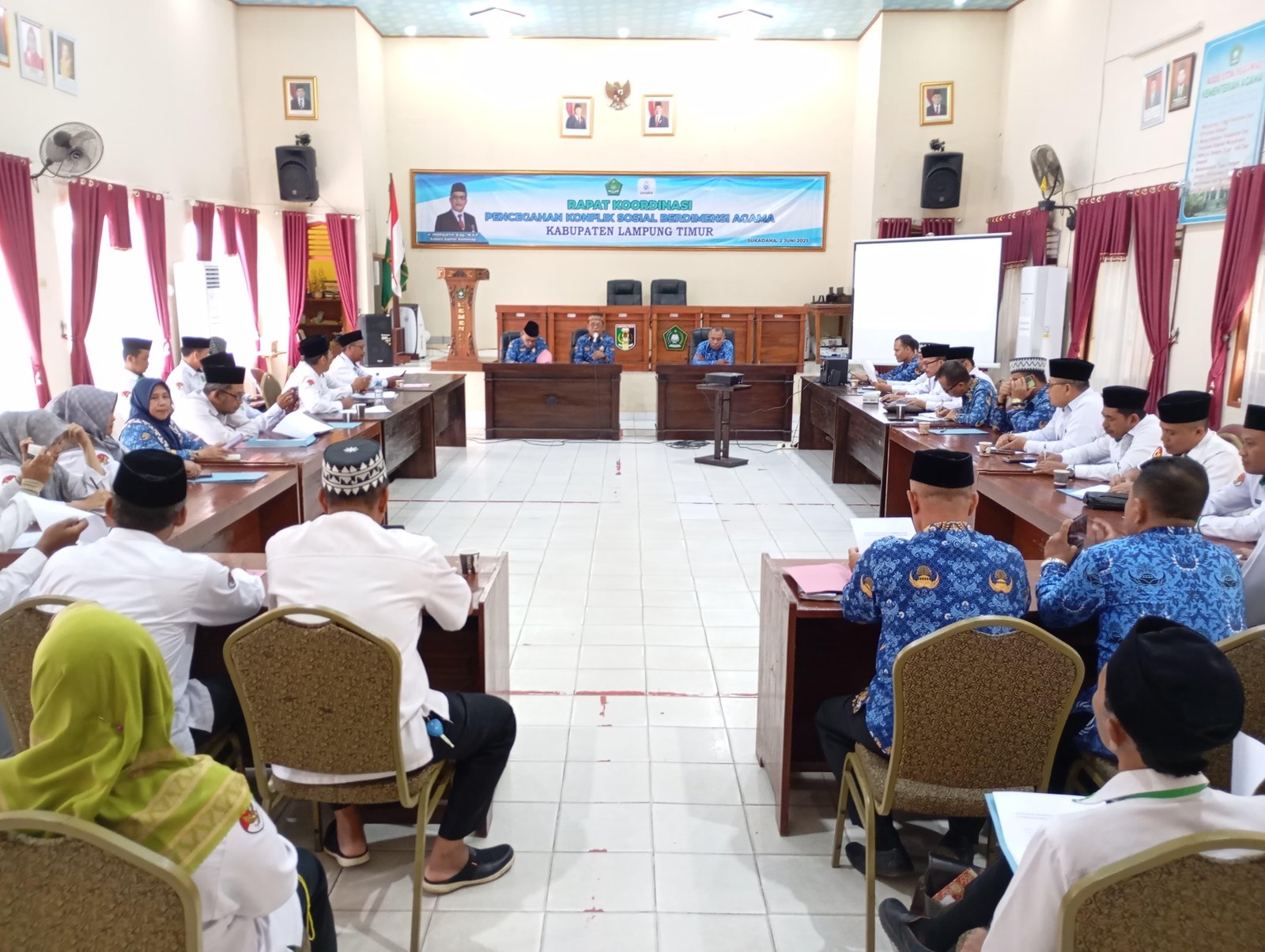 Waspada Konflik dan Radikalisme, Kemenag Lampung Timur Konsolidasikan Tim Pencegah Konflik Agama