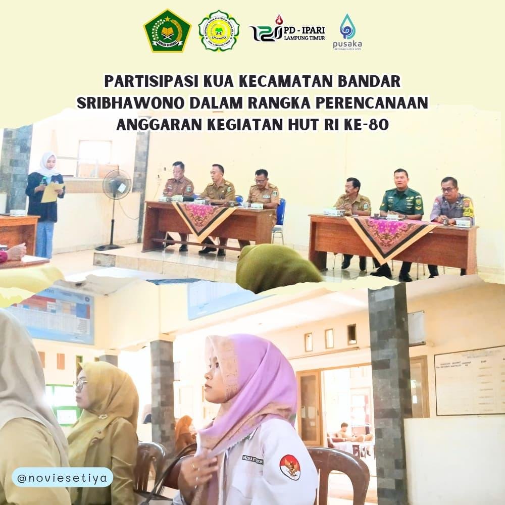 KUA Bandar Sribhawono Siap Menggema Doa Kemerdekaan: Merangkai Spirit HUT RI ke-80