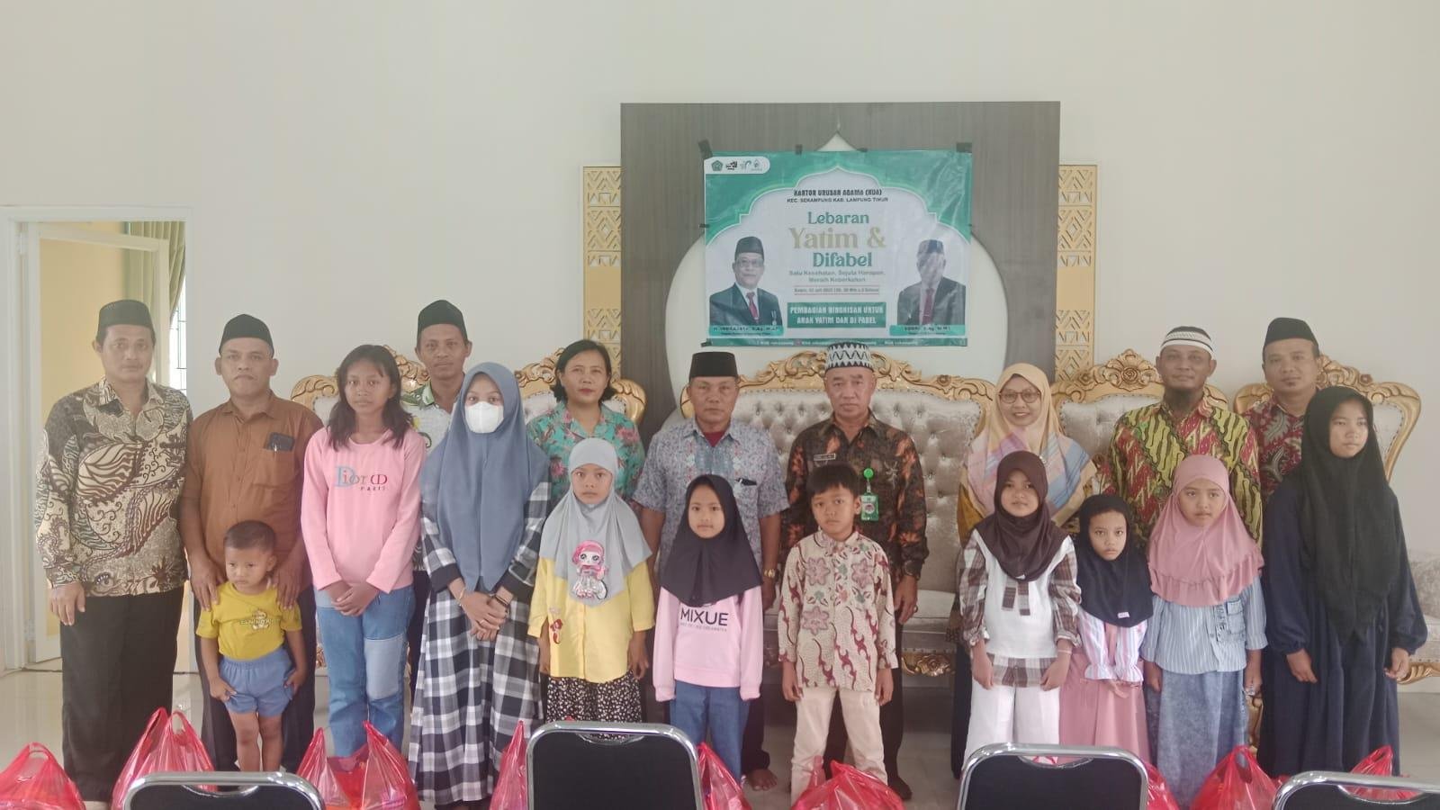 KUA Sekampung Gelar Lebaran Yatim Mandiri dalam Semangat Peaceful Muharram 1447 H