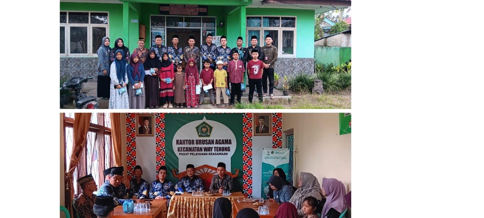 KUA WAY TENONG PEDULI ,SANTUNI PULUHAN ANAK YATIM DALAM GERAKAN  PEACEFUL MUHARRAM 2025     