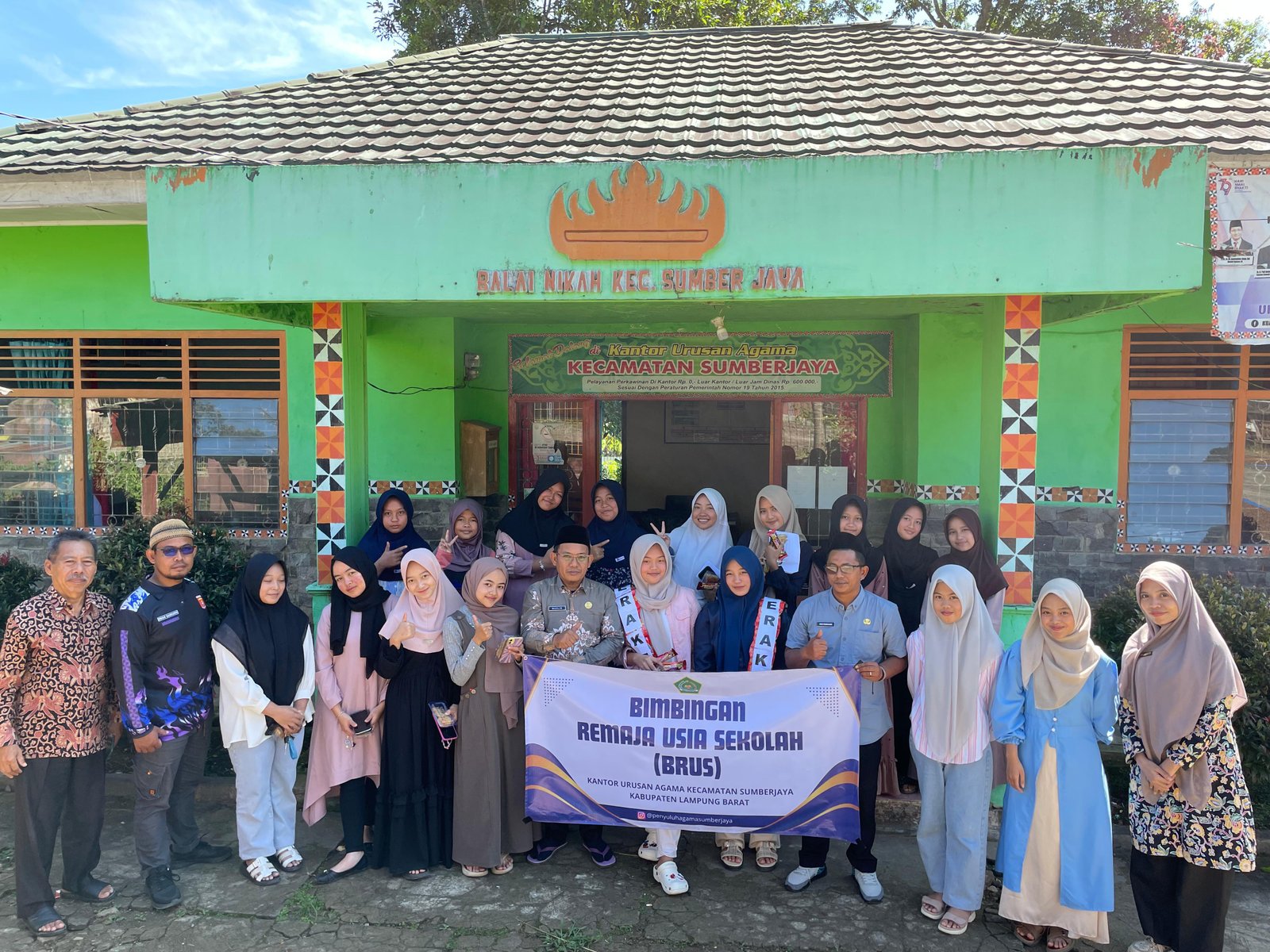 KUA Sumberjaya bekali Anak anak remaja dengan Nilai Islami dalam Gelar Kegiatan BRUS, dalam upaya Cegah Kawin Anak 