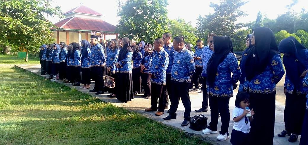 Kolaborasi Lintas Instansi, KUA Telaga Hadiri Apel KORPRI Lintas Sektor