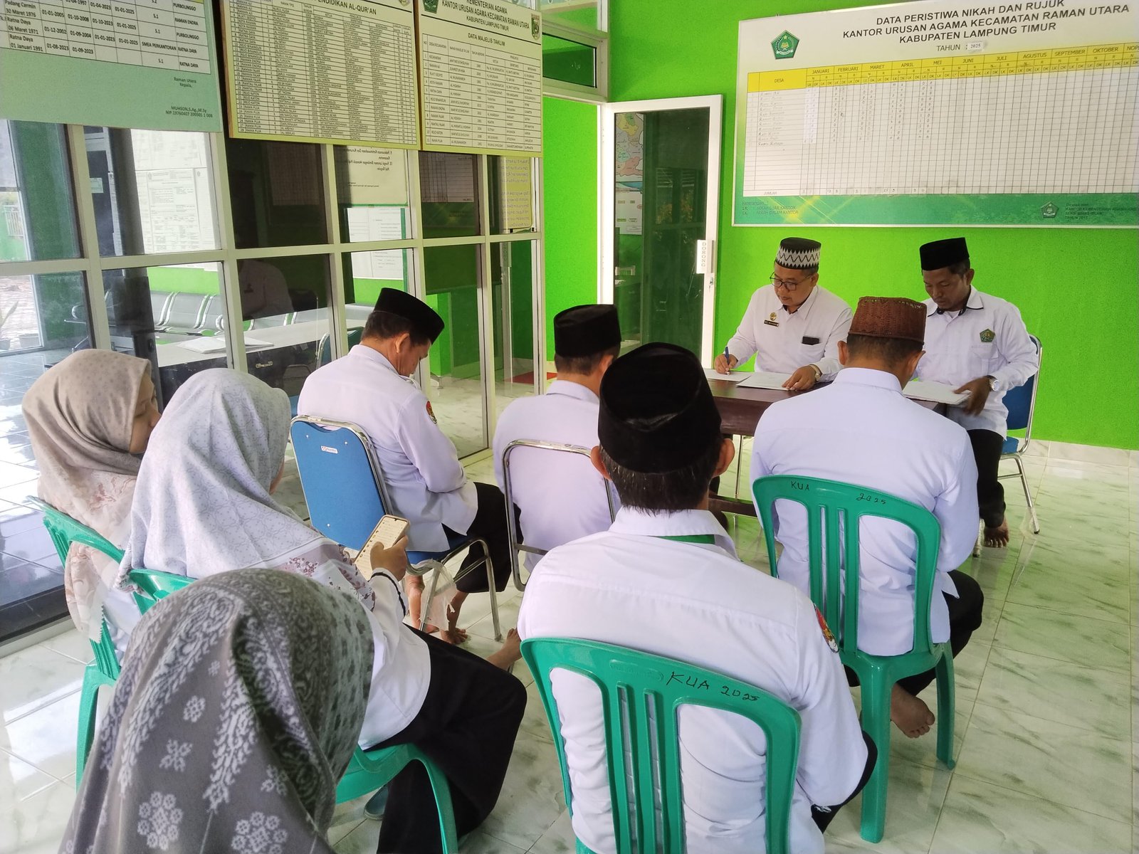 Kepala KUA Raman Utara Pimpin Rakor dan Matangkan Persiapan HUT RI ke-80