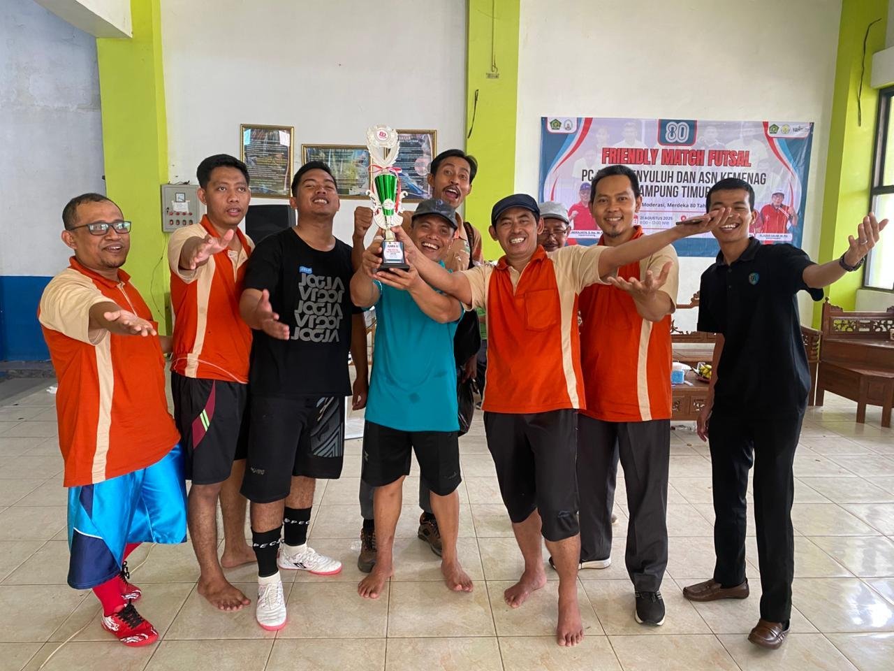 Tim Penghulu Raih Juara 3 Friendly Match Futsal Kemenag Lampung Timur