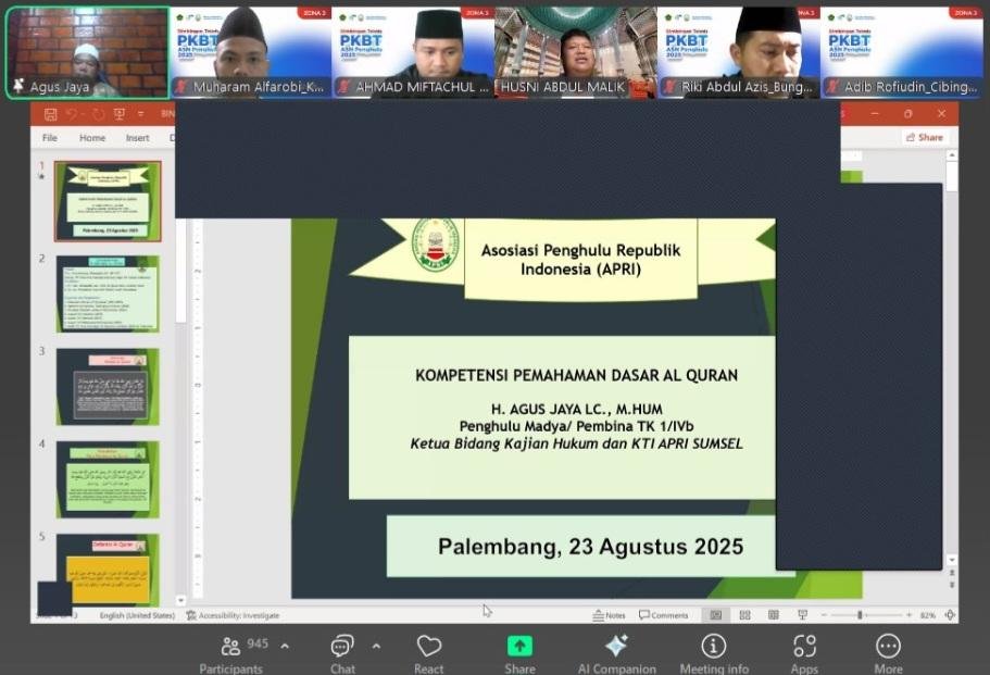 H. Agus Jaya, Lc, M.Hum Jadi Narasumber Bimtek Nasional APRI