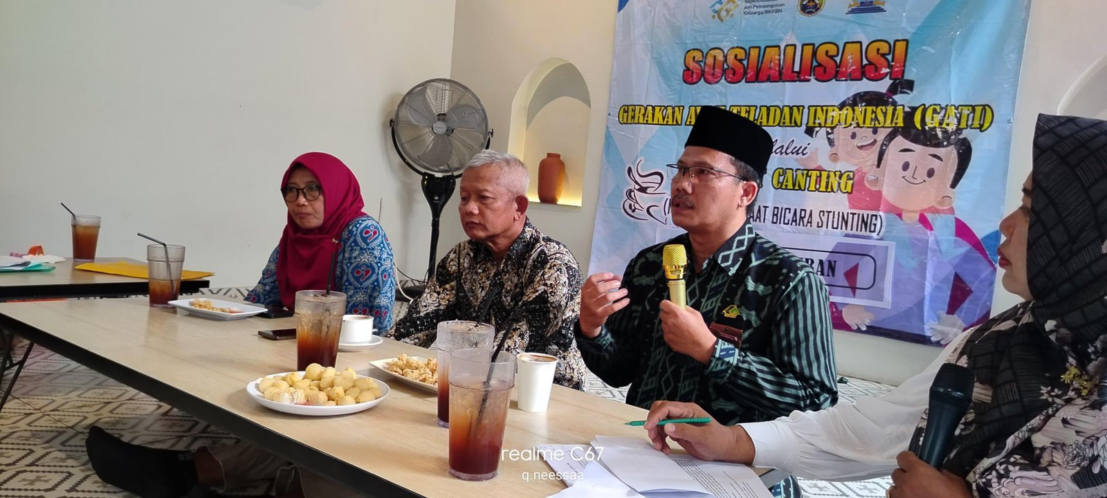 Sosialisasi GATI dalam Talk show Ngobat Canting di Rena Cafe Tuban