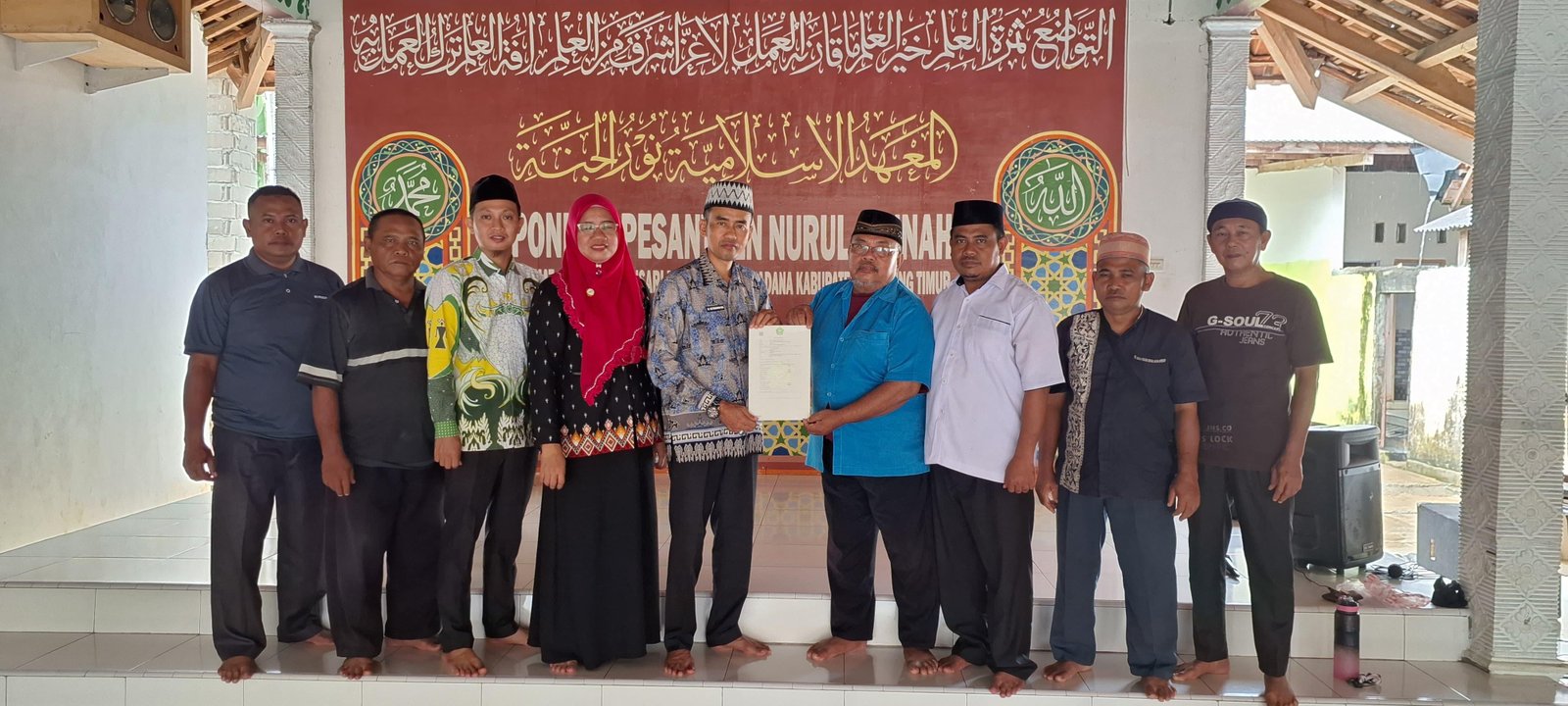 Kepala KUA Sukadana Pimpin Ikrar Wakaf untuk RA Nurul Jannah