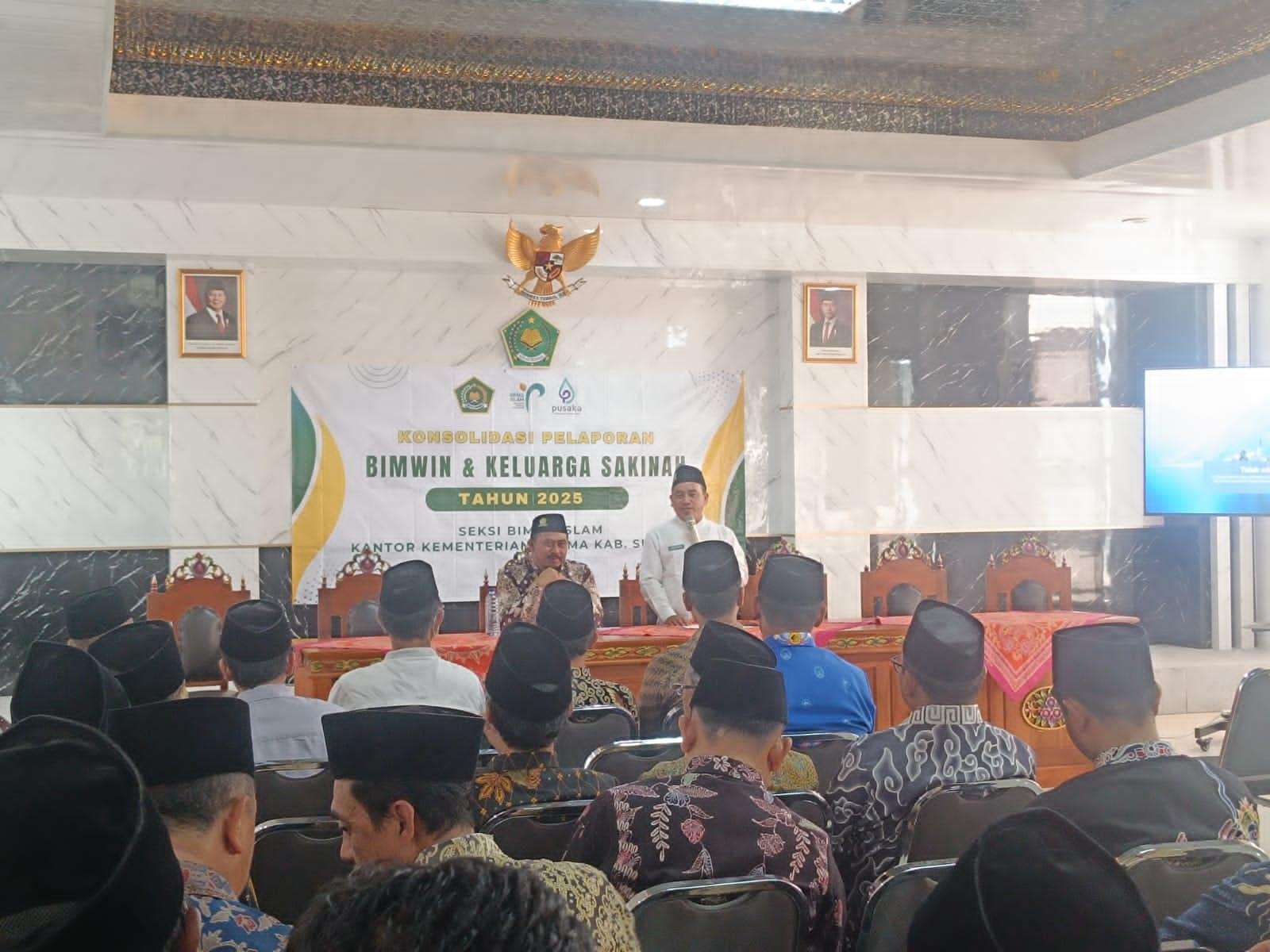 Penghulu se_kab.Sumenep ikuti konsolidasi bersama Bimas Islam Kankemenag. 