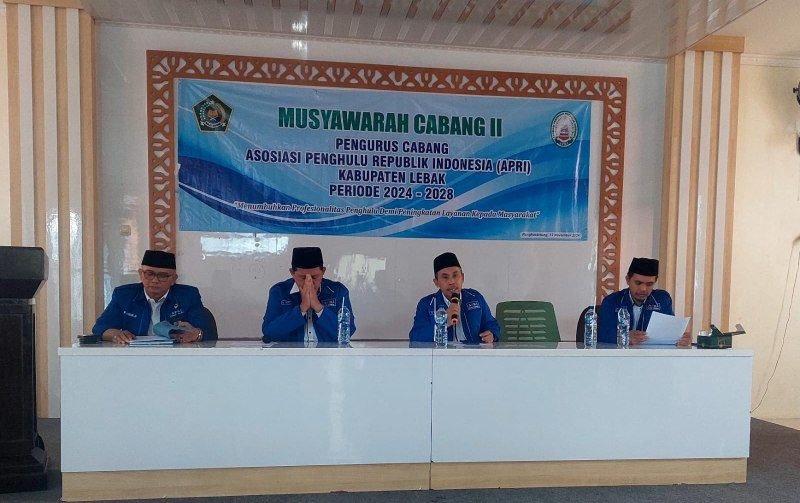 Musyawarah Cabang II: Pergantian Pengurus Cabang APRI Kabupaten Lebak Periode 2024-2028 untuk Penguatan Peran Penghulu