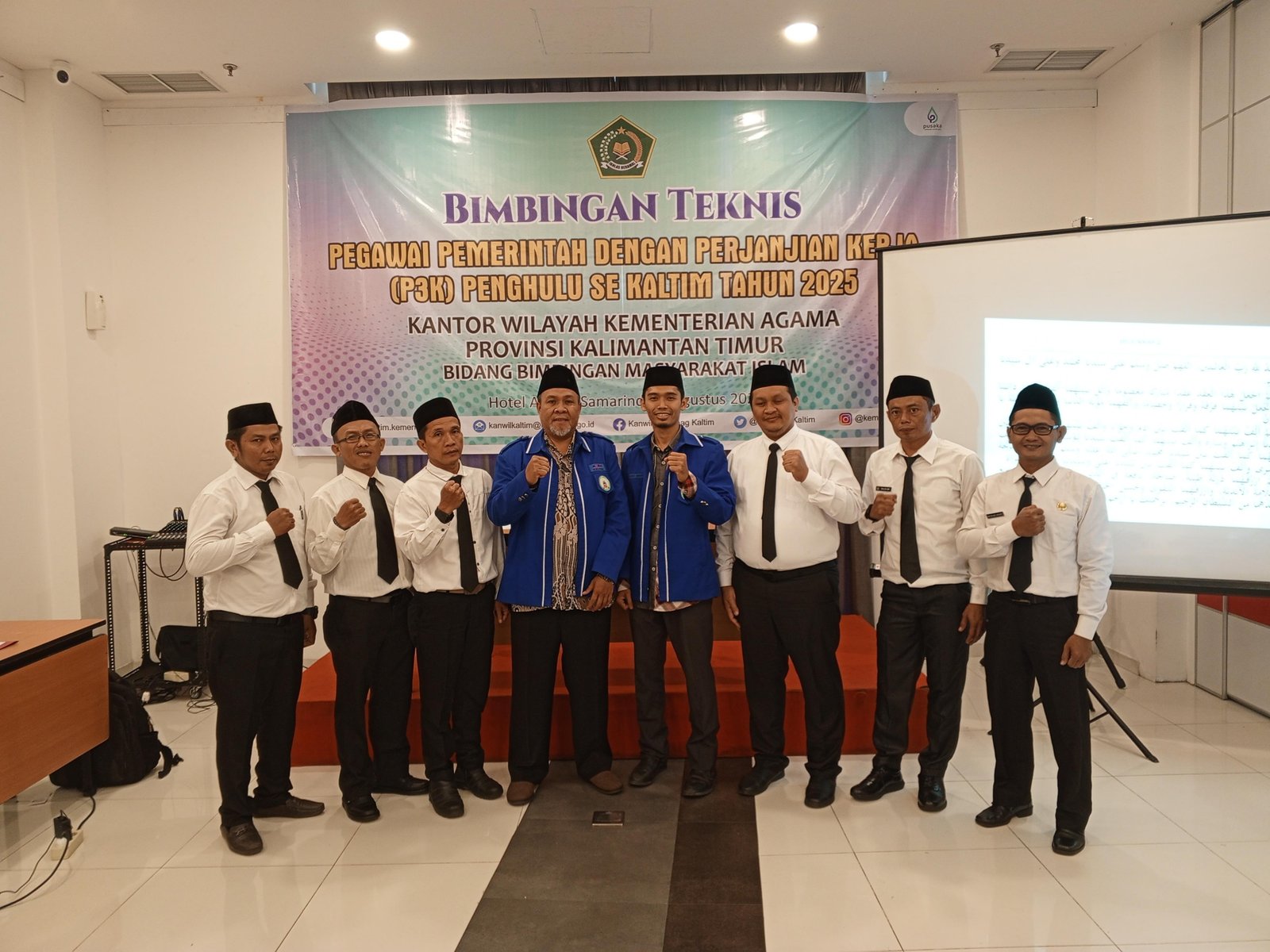 BIMBINGAN TEKNIS PENGHULU PPPK SE-KALIMANTAN TIMUR: TINGKATKAN KOMPETENSI MELALUI PRAKTEK AKAD NIKAH