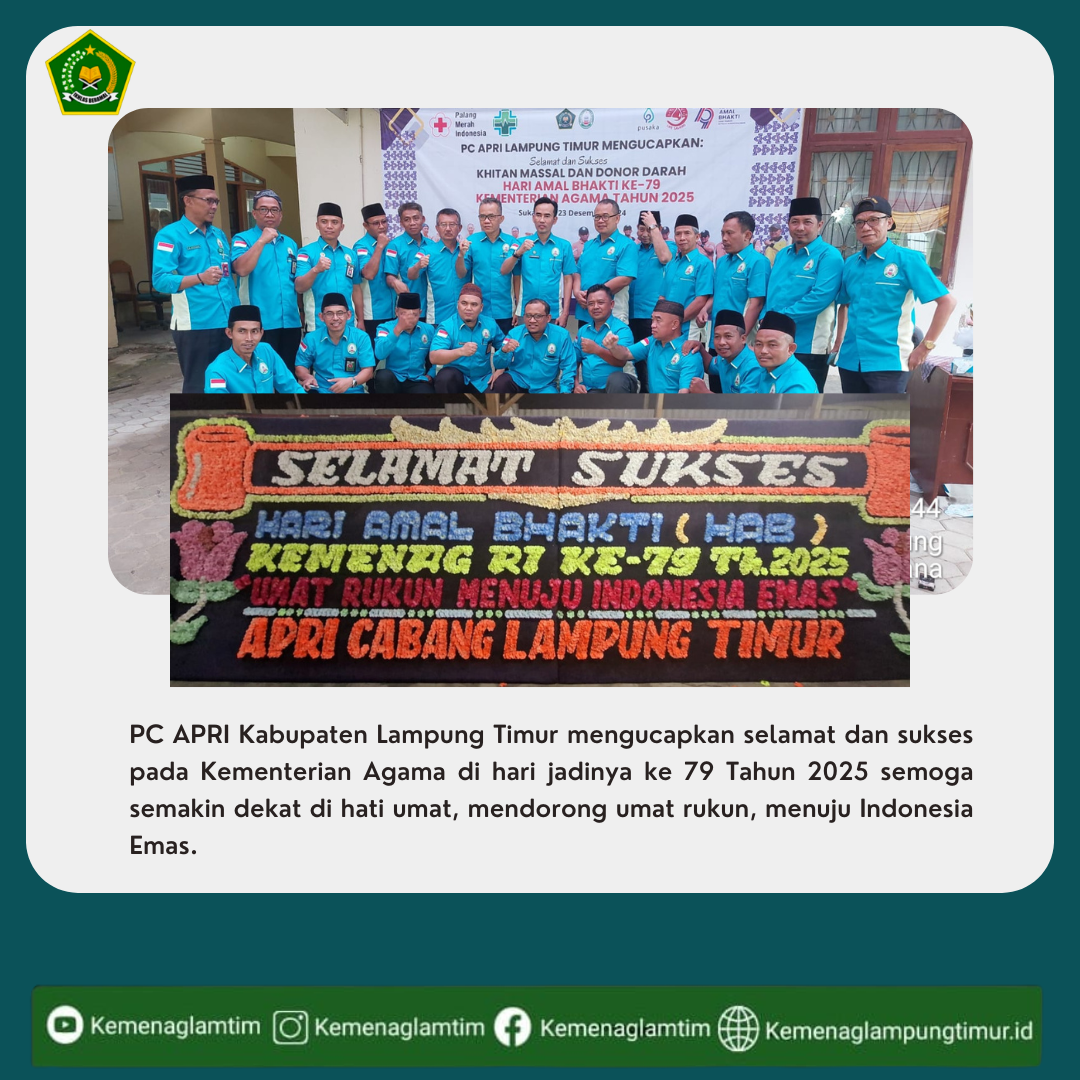 Penghulu Diminta Ambil Peran: Meriahkan Puncak HAB-79 Kemenag RI di Lampung Timur