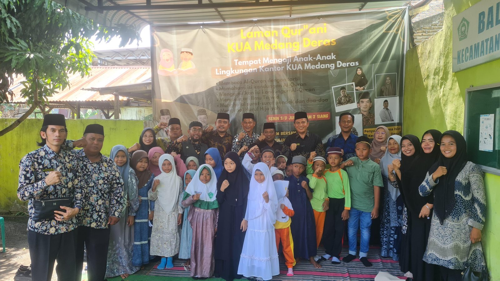 KUA Medang Deras Sambut Monitoring Kakan Kemenag Batubara Sekaligus Resmikan Laman Qur’an