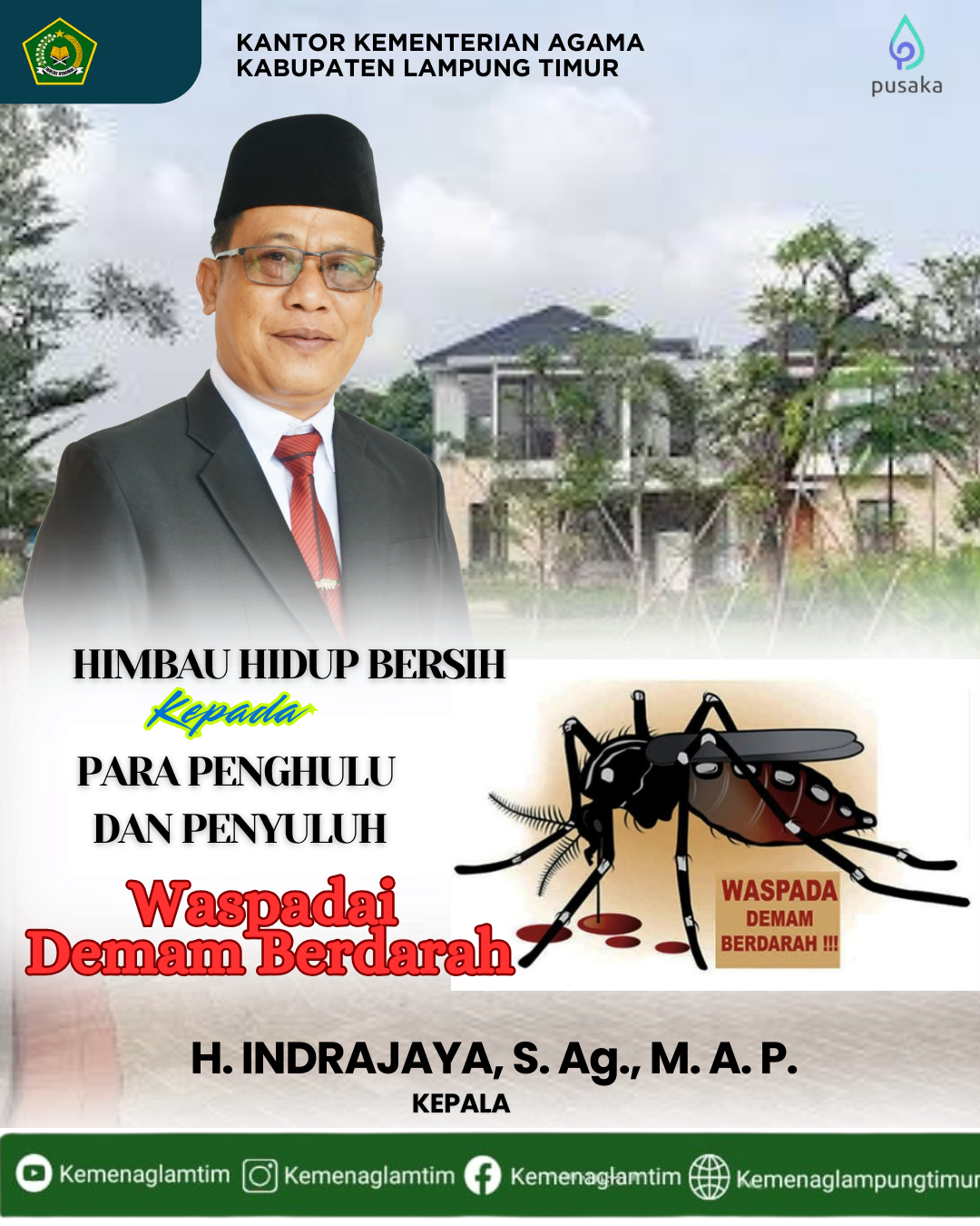 Kemenag Lampung Timur Serukan Penghulu dan Penyuluh Galakkan Hidup Bersih 