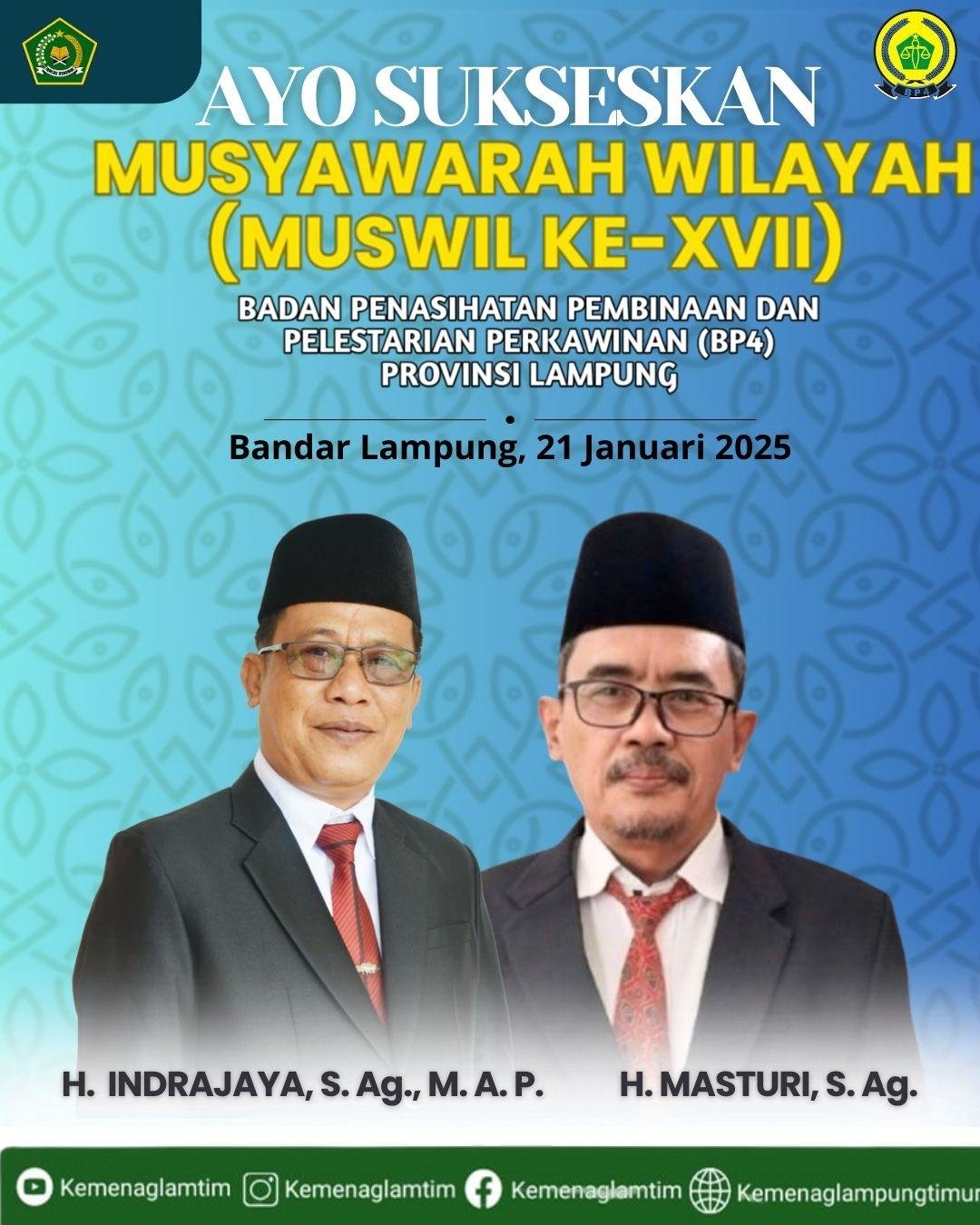 Bangkitkan Keluarga Tangguh, Wujudkan Indonesia Emas 2045: Seruan Kakankemenag Lampung Timur