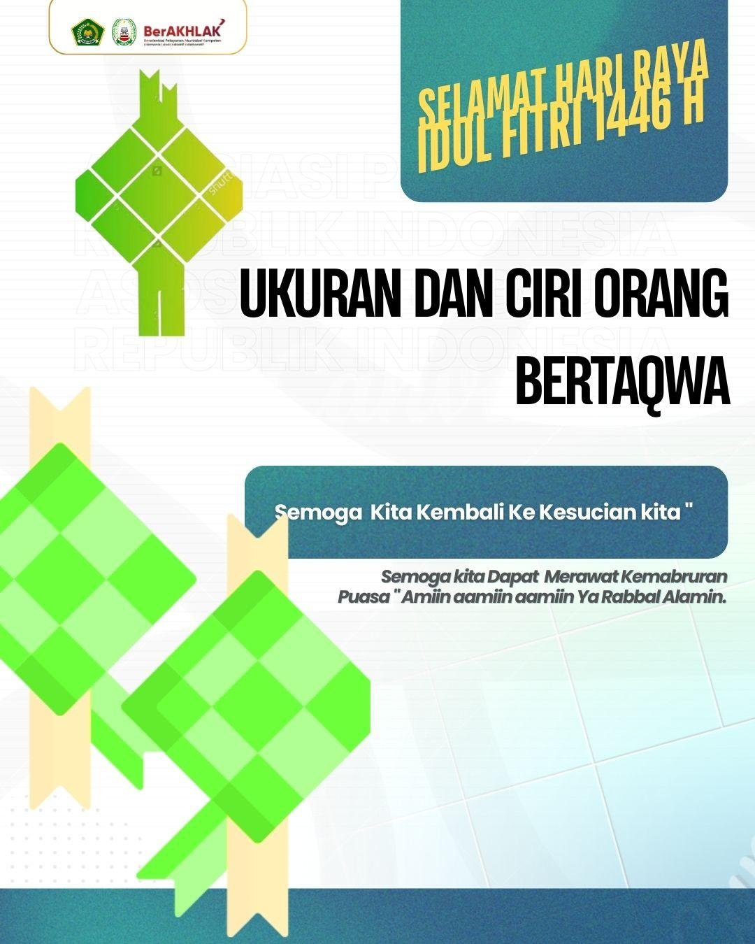 Indikator dan Karakteristik Individu Bertakwa 