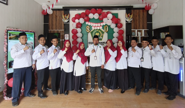 KUA Mandiraja Gaungkan Semangat Kebangsaan Lewat Video Ucapan HUT RI ke-80