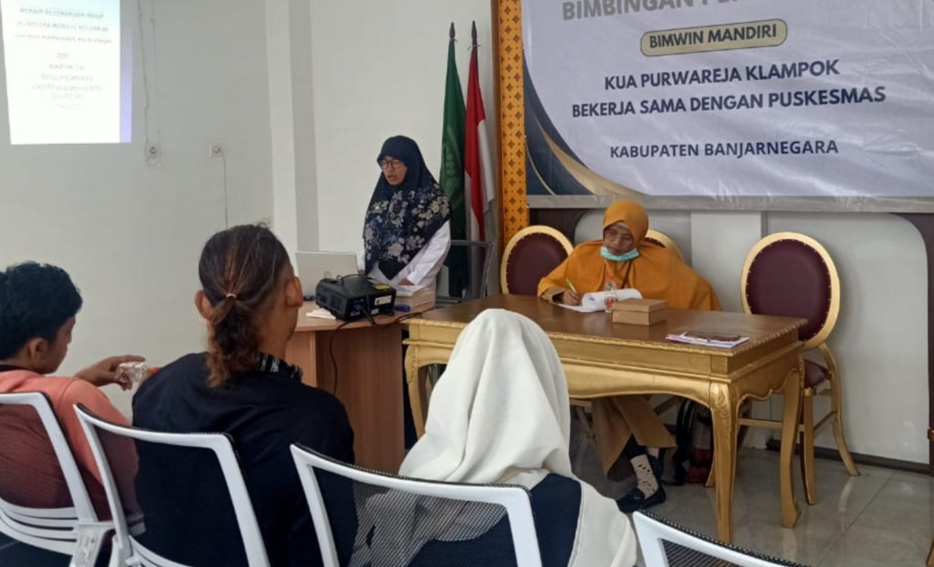 KUA SINERGI DENGAN PUSKESMAS: LAKSANAKAN BIMWIN CATIN