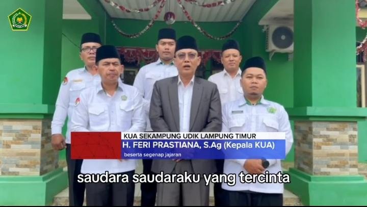 KUA Sekampung Udik Ajak ASN Kemenag dan Masyarakat Jaga Kondusifitas