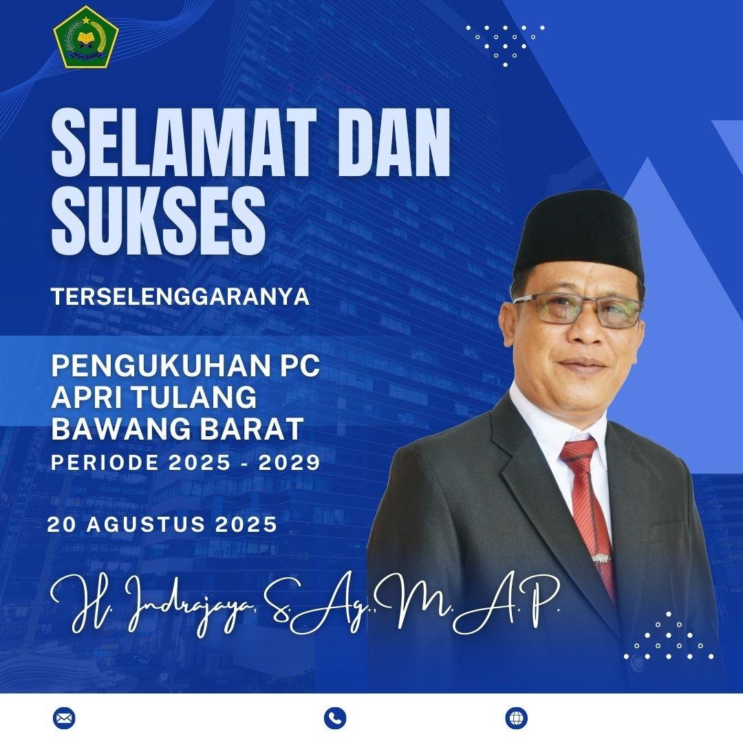 Kepala Kemenag Lampung Timur Ucapkan Selamat atas Pengukuhan PC APRI Tubaba