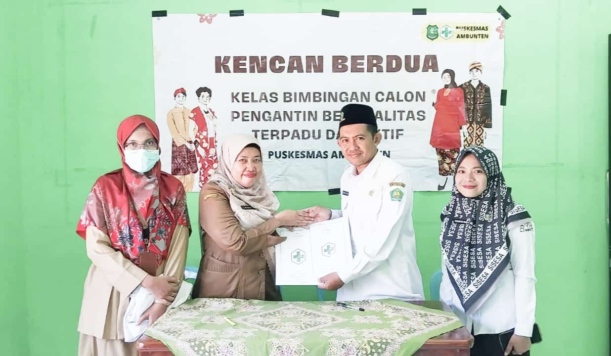 KUA Ambunten Pertegas Komitmen Atasi Stunting bersama Puskesmas Setempat