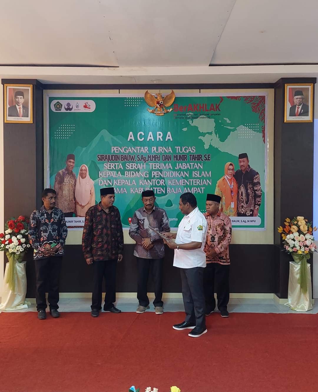 Purna Tugas Kakankemenag Raja Ampat dan Kabid Pendidikan Islam Kanwil Kemenag Provinsi Papua Barat