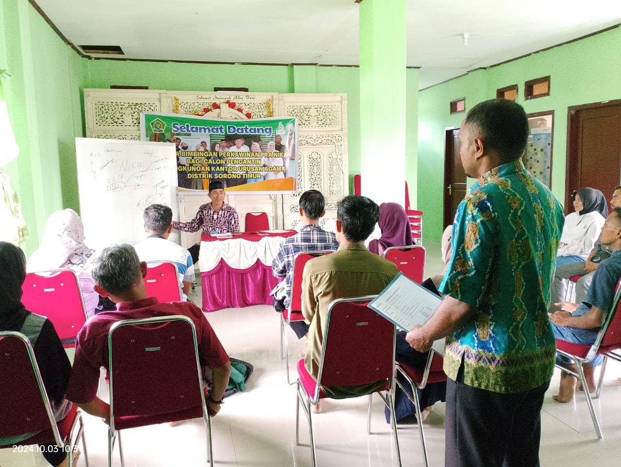 6 Pasang Calon Pengatin Ikuti Bimwin di KUA  Sorong Timur