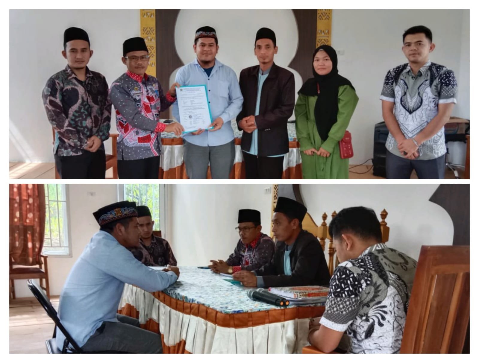 Kepala KUA dan Ketua MUI Kec. Balik Bukit Tuntun Prosesi Ikrar Muallaf