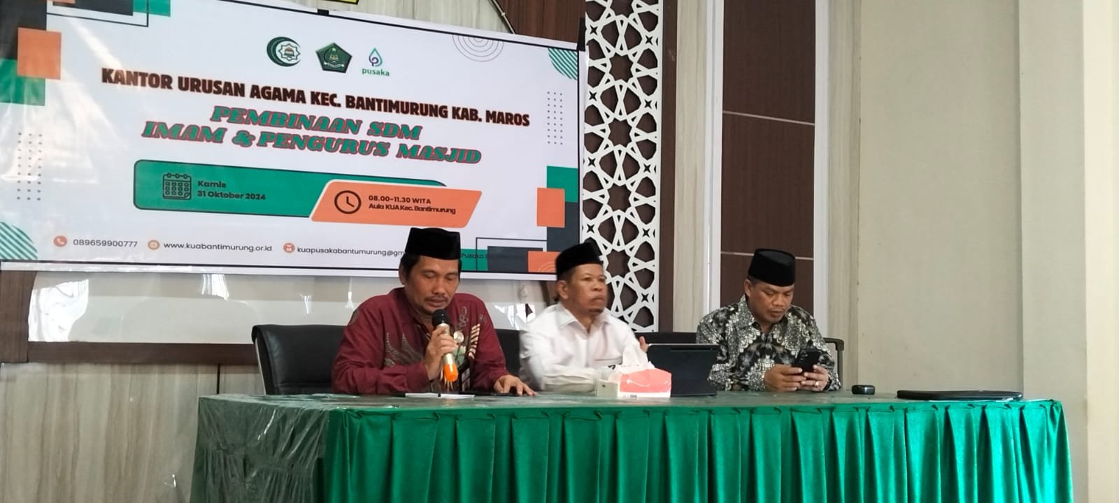 Kolaborasi KUA Bantimurung dan IPIM, Laksanakan Pembinaan SDM Imam dan Pengurus Masjid