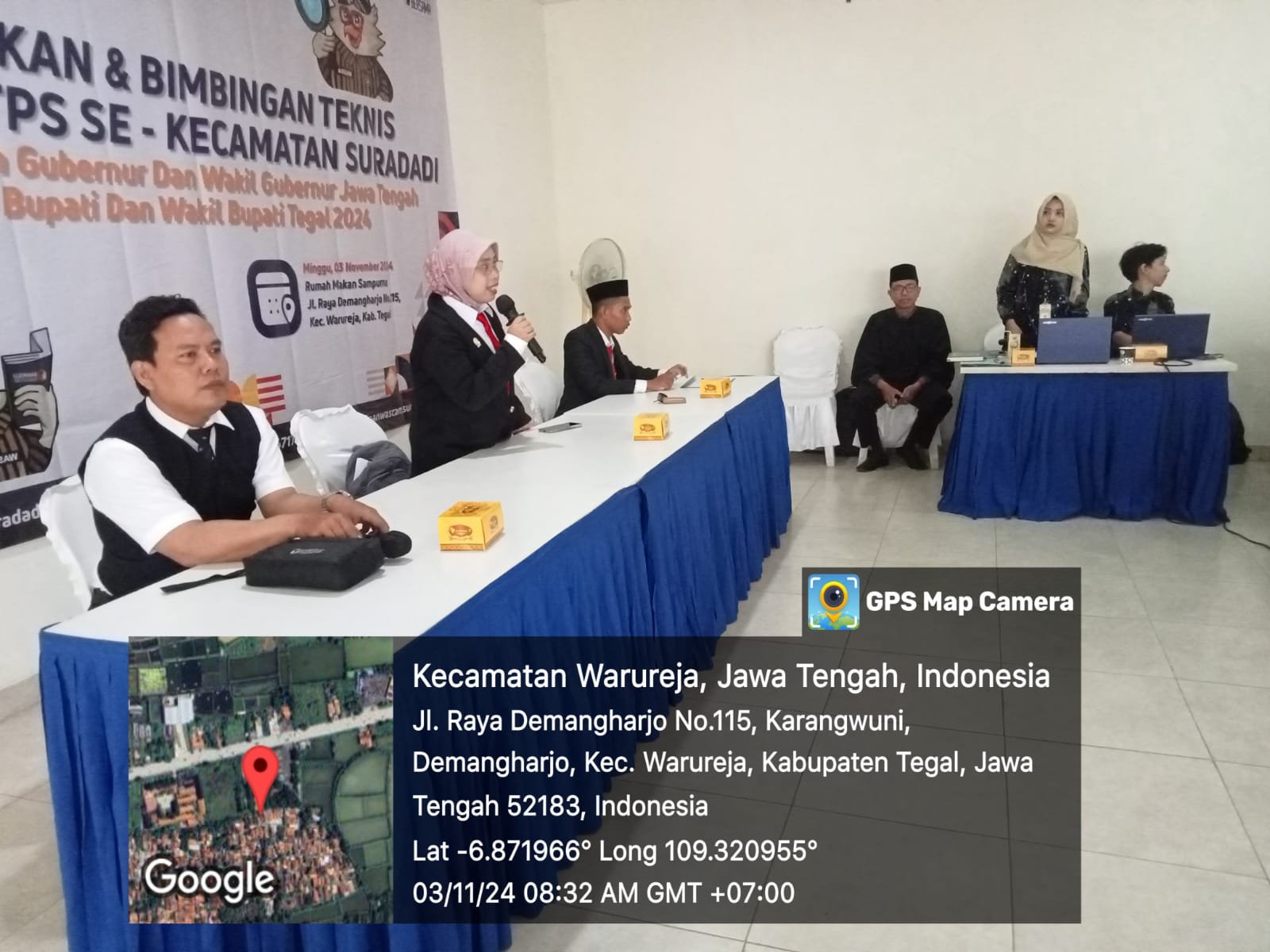 Hadir dan Bacakan Do'a Pelantikan Pengawas TPS, Kepala KUA Suradadi Do'akan Kuat Lahir dan Batin