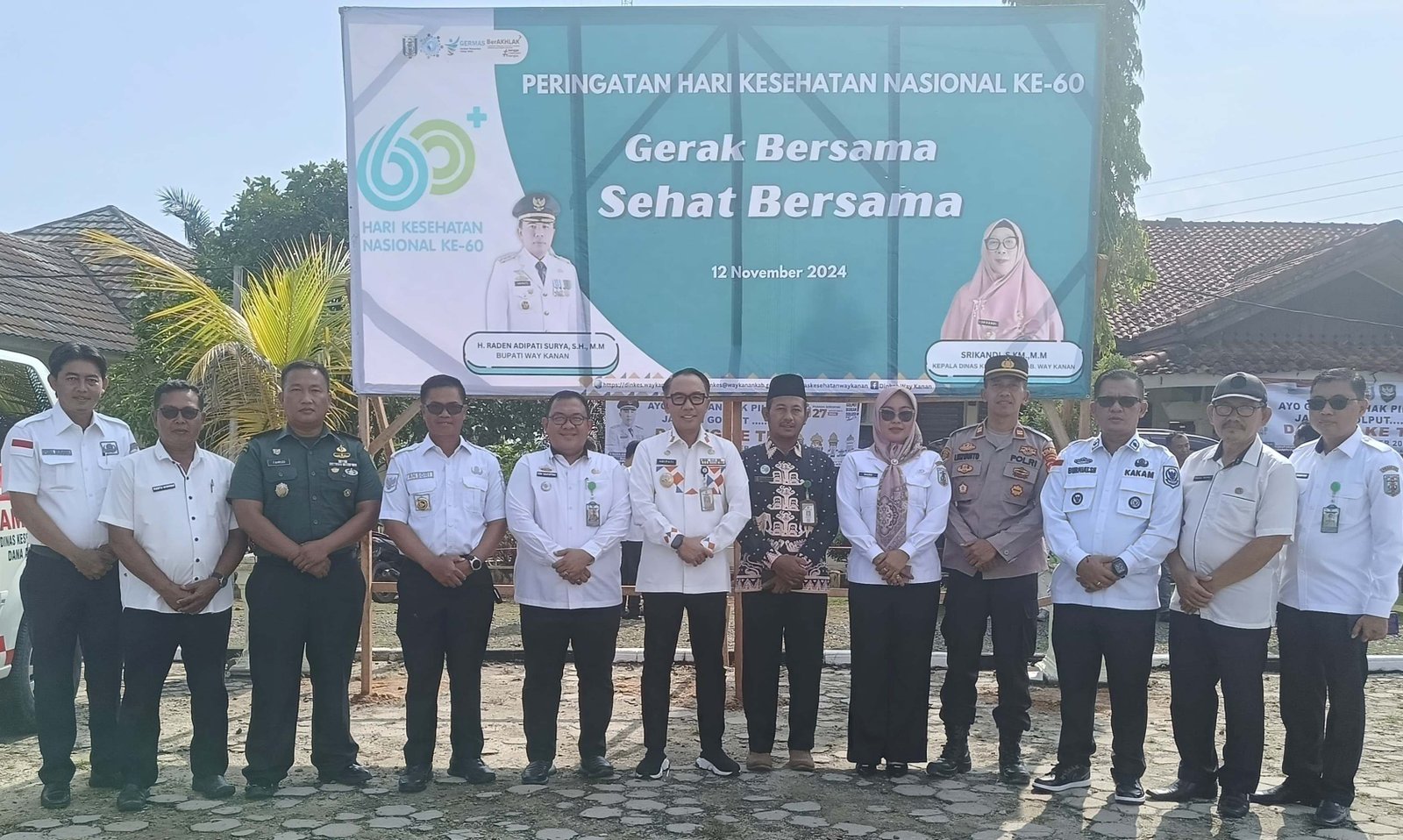Kepala KUA Negara Batin Hadiri Upacara Hari Kesehatan Nasional ke-60