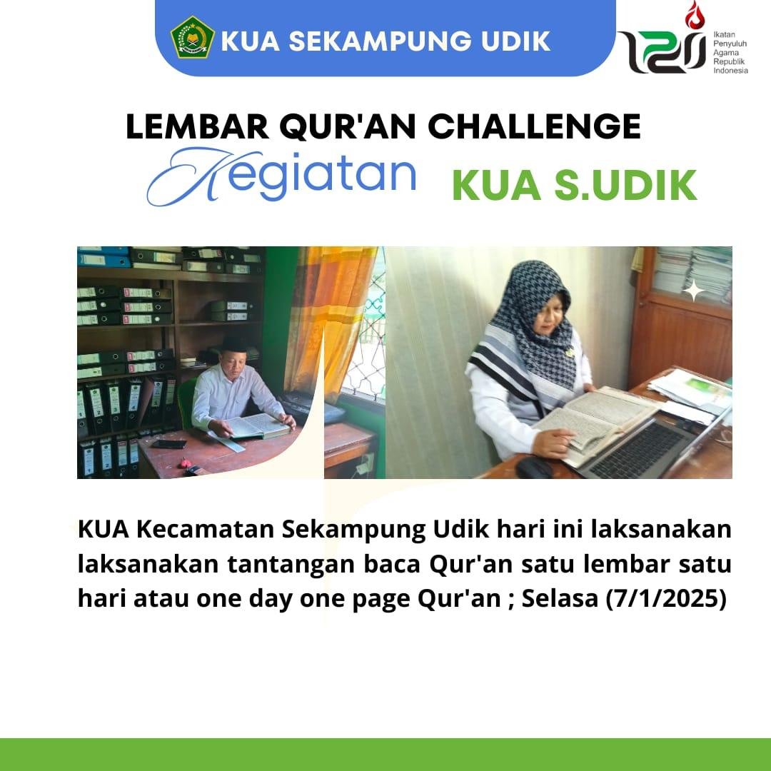 Lembar Qur'an Challenge: KUA Sekampung Udik Rata-Rata Capai Juz 3 Setelah 2 Bulan 