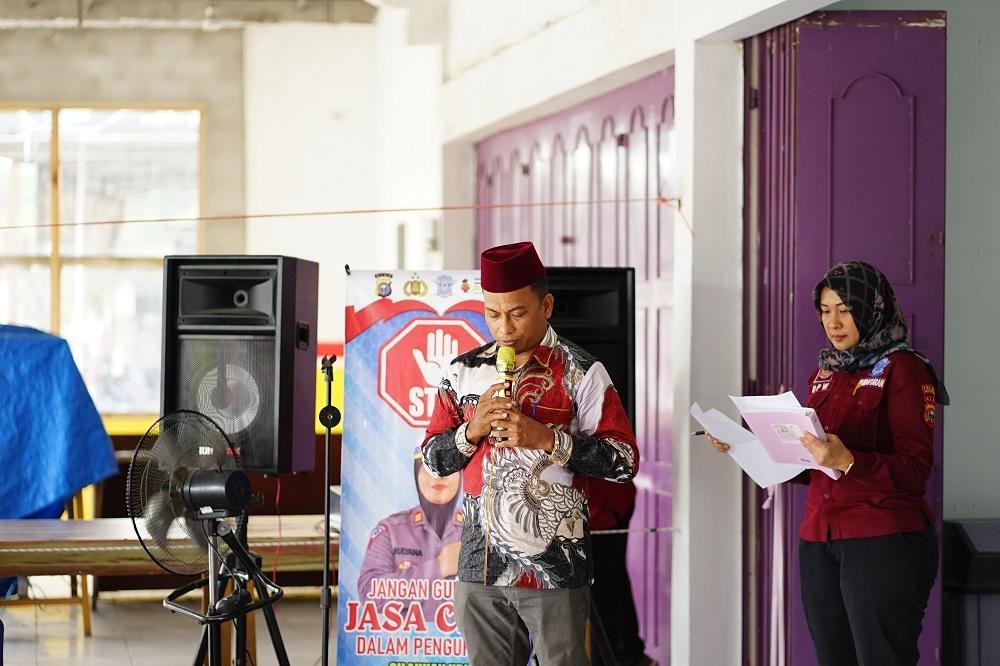 Kepala KUA Kec Bathin Solapan Pandu Doa Peresmian Samsat Bathin Solapan