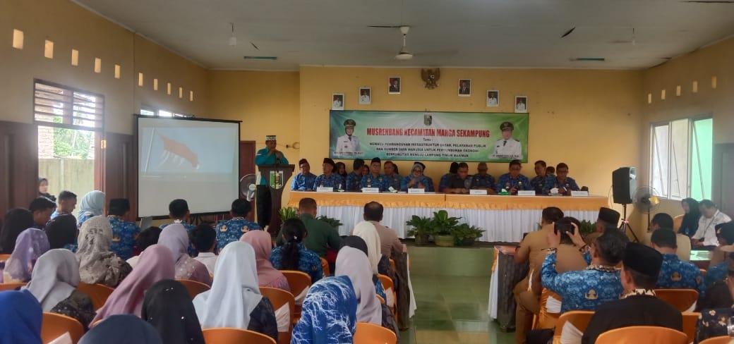 Kepala KUA Marga Sekampung Bacakan Doa di Musrenbang Kecamatan, Bupati Lamtim Hadir