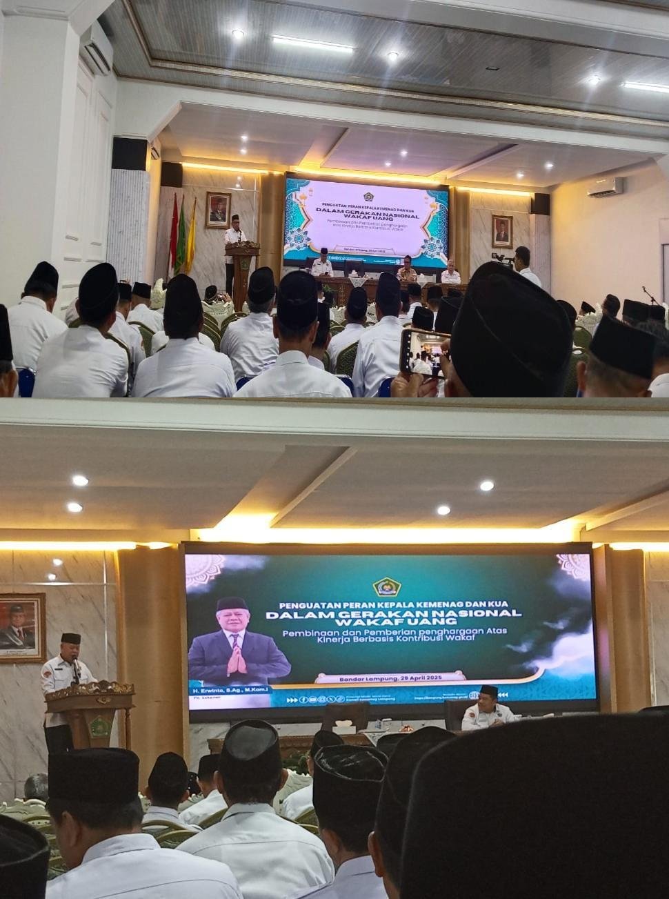 Imron Rosyadi Hadiri Penguatan Wakaf Tunai di Kanwil Kemenag Provinsi Lampung