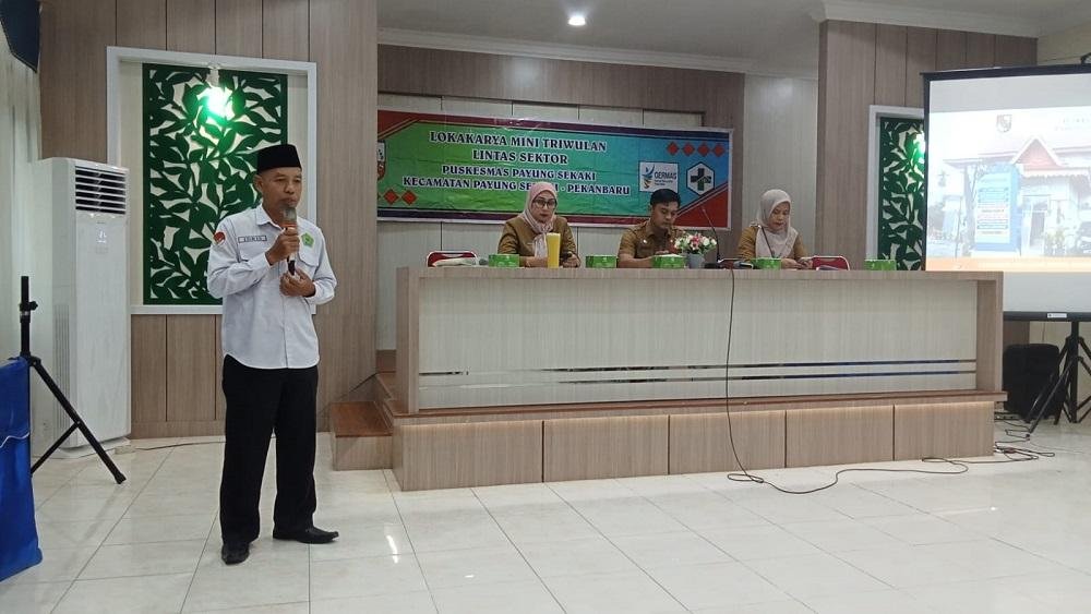 Penghulu Muda Hadiri Loka Karya Mini Lintas Sektoral Puskesmas Payung Sekaki
