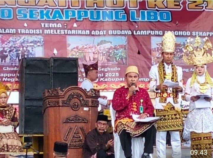 Penyuluh Agama Islam KUA Jabung Pimpin Doa pada Peringatan 216 Tahun Marga Sekapung Libo