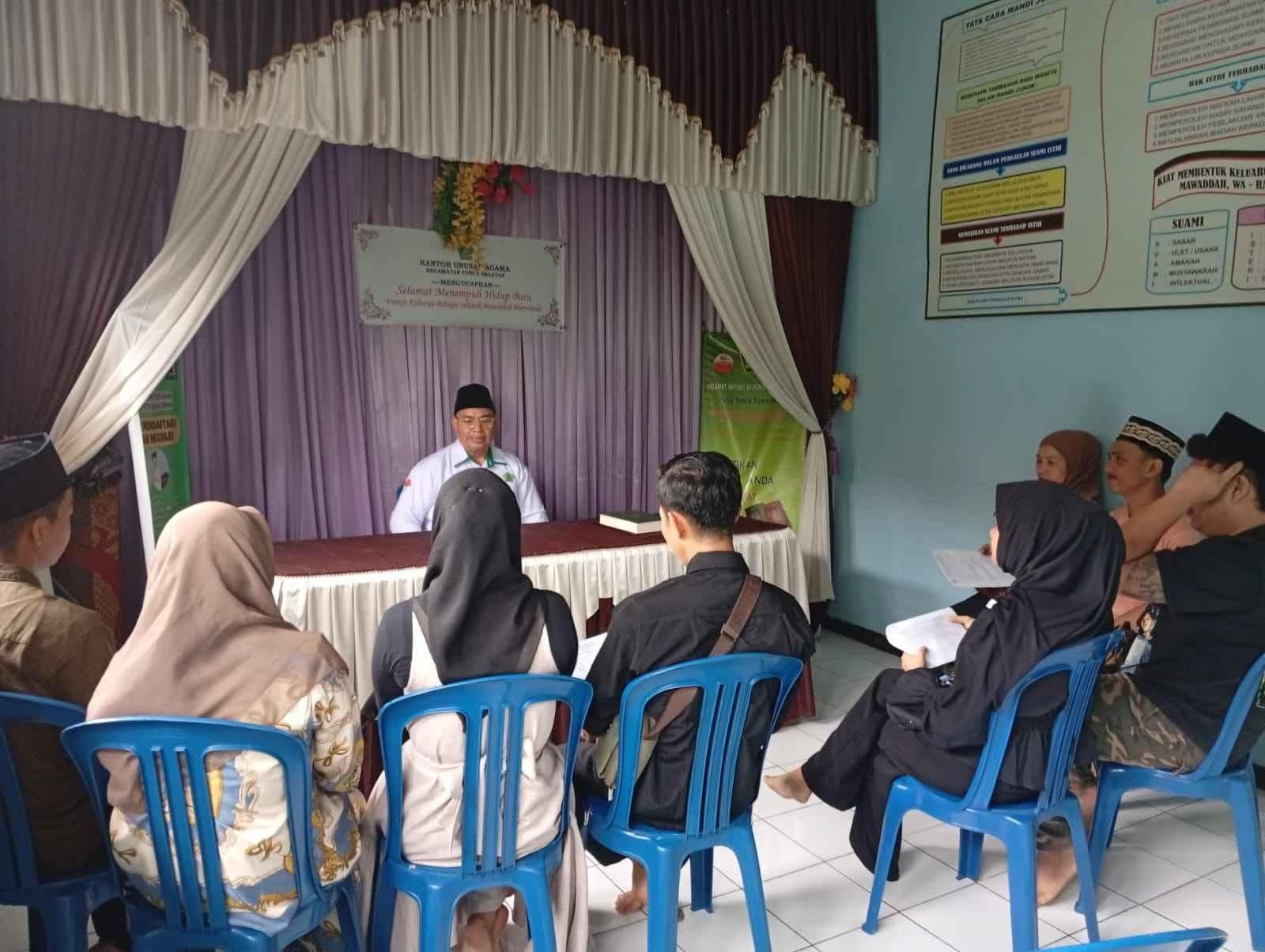 KUA Curup Selatan Gelar Pembinaan Calon Pengantin: Bahas Stunting, Ijab Kabul, dan Literasi Al-Qur’an