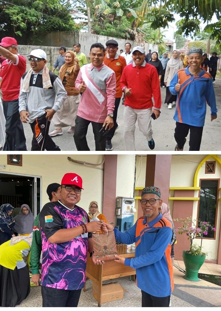 Rabu Sehat, Penghulu Muda KUA Payung Sekaki Ikuti Gerak Jalan