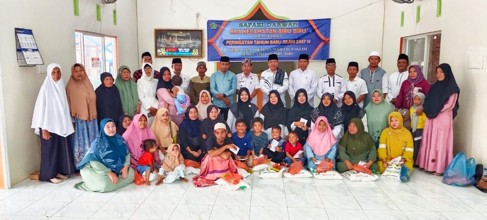 KUA BIRU BIRU Laksanakan Safari Dakwah Muharram dan Bagi Santunan Yatim & Dhuafa Ke Mbarurai
