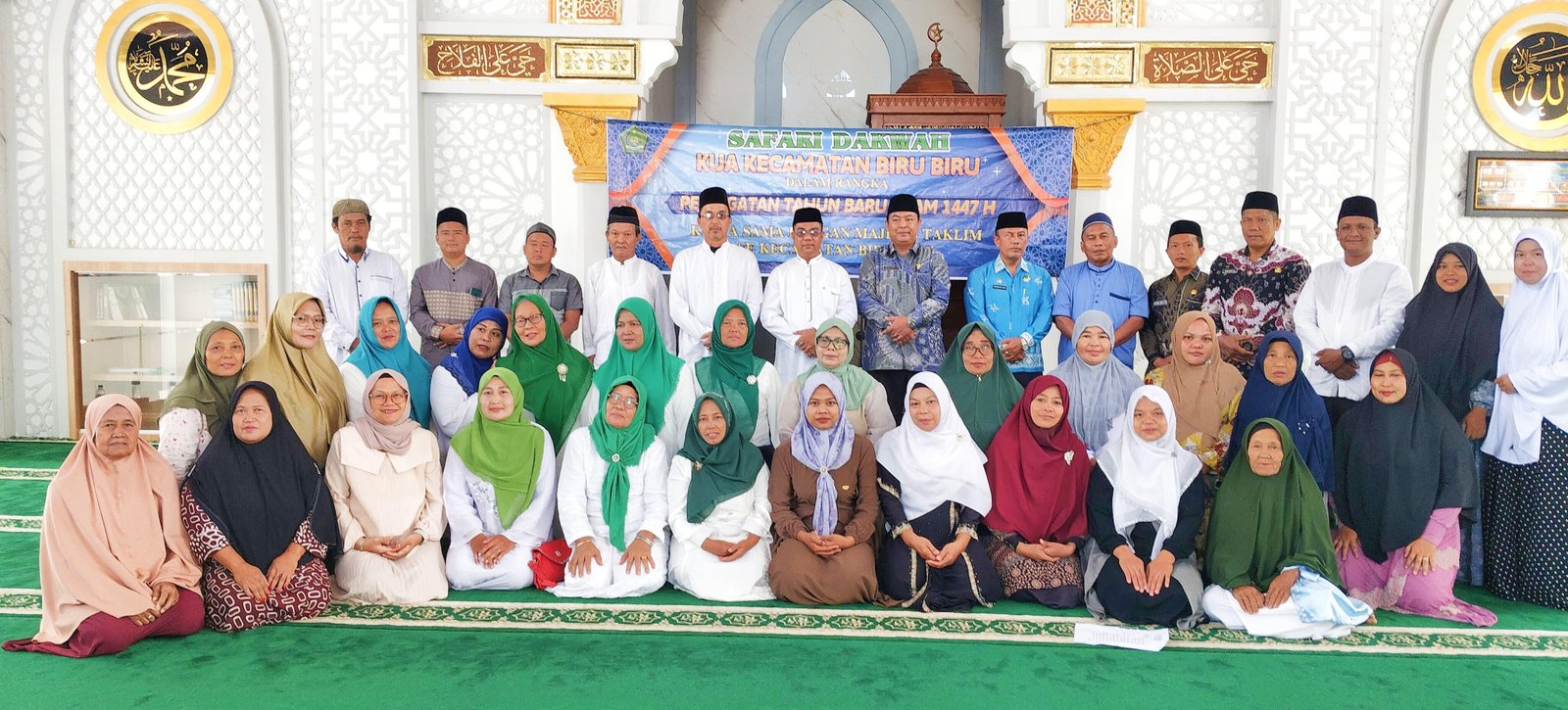 KUA Kecamatan Biru-Biru Laksanakan Kegiatan Safari Dakwah Muharram di Masjid Jami’ Sabilillah Desa Kutomulyo