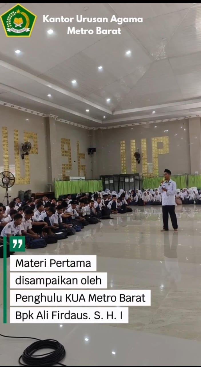 KUA Metro Barat Gelar Bimbingan Remaja Usia Sekolah