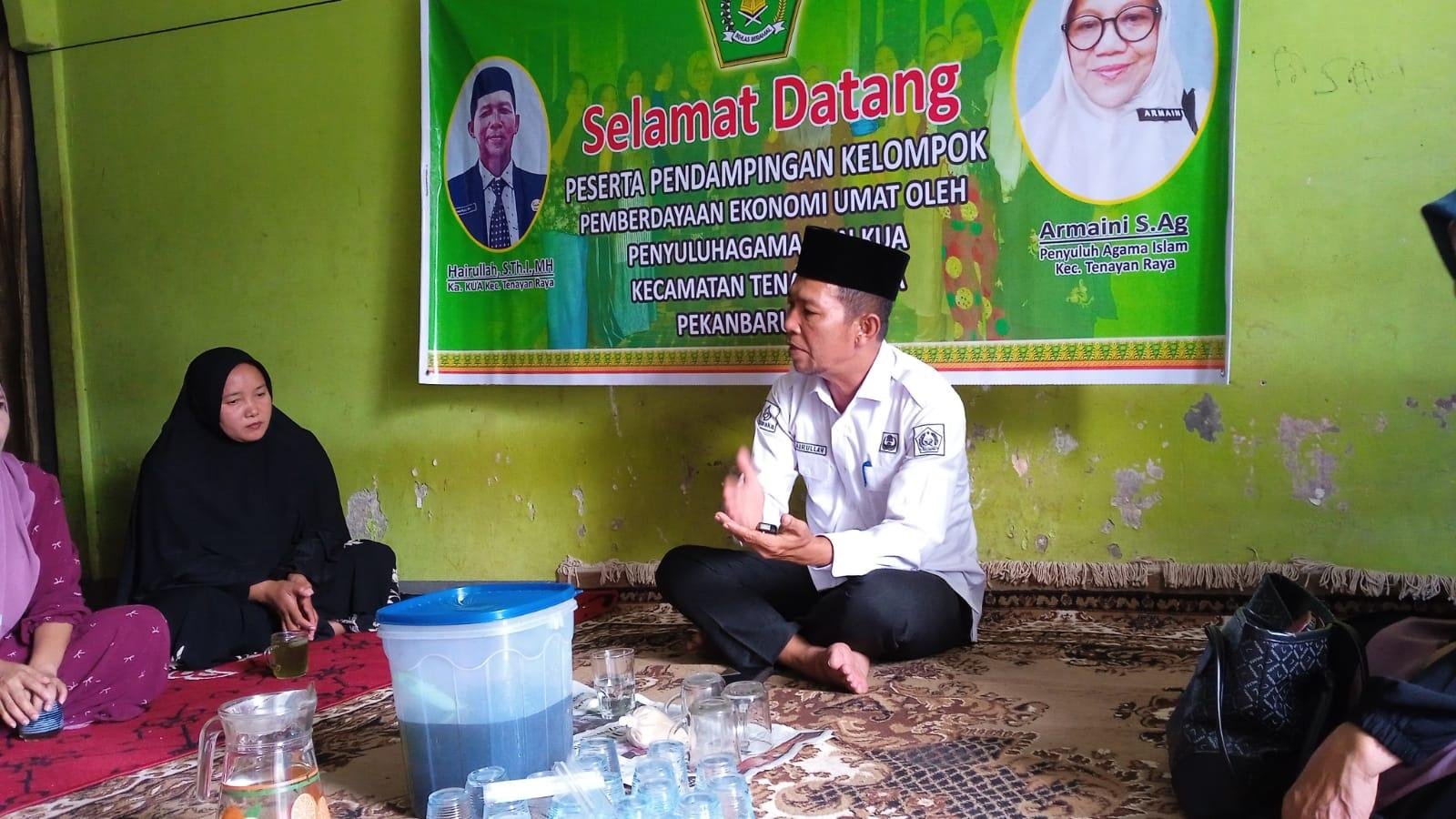 Ka. KUA Tenayan Raya Lakukan Pendampingan PEU