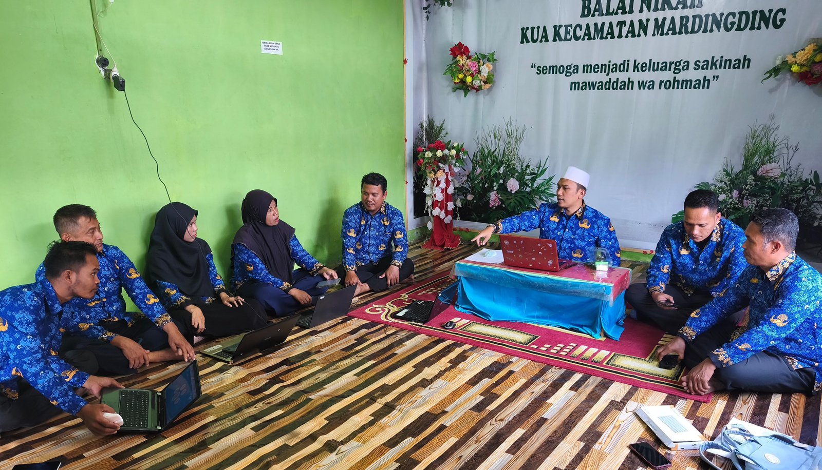 Gagas E-Kinerja Pegawai, Ka KUA Mardingding Lakukan Bimtek SKP 