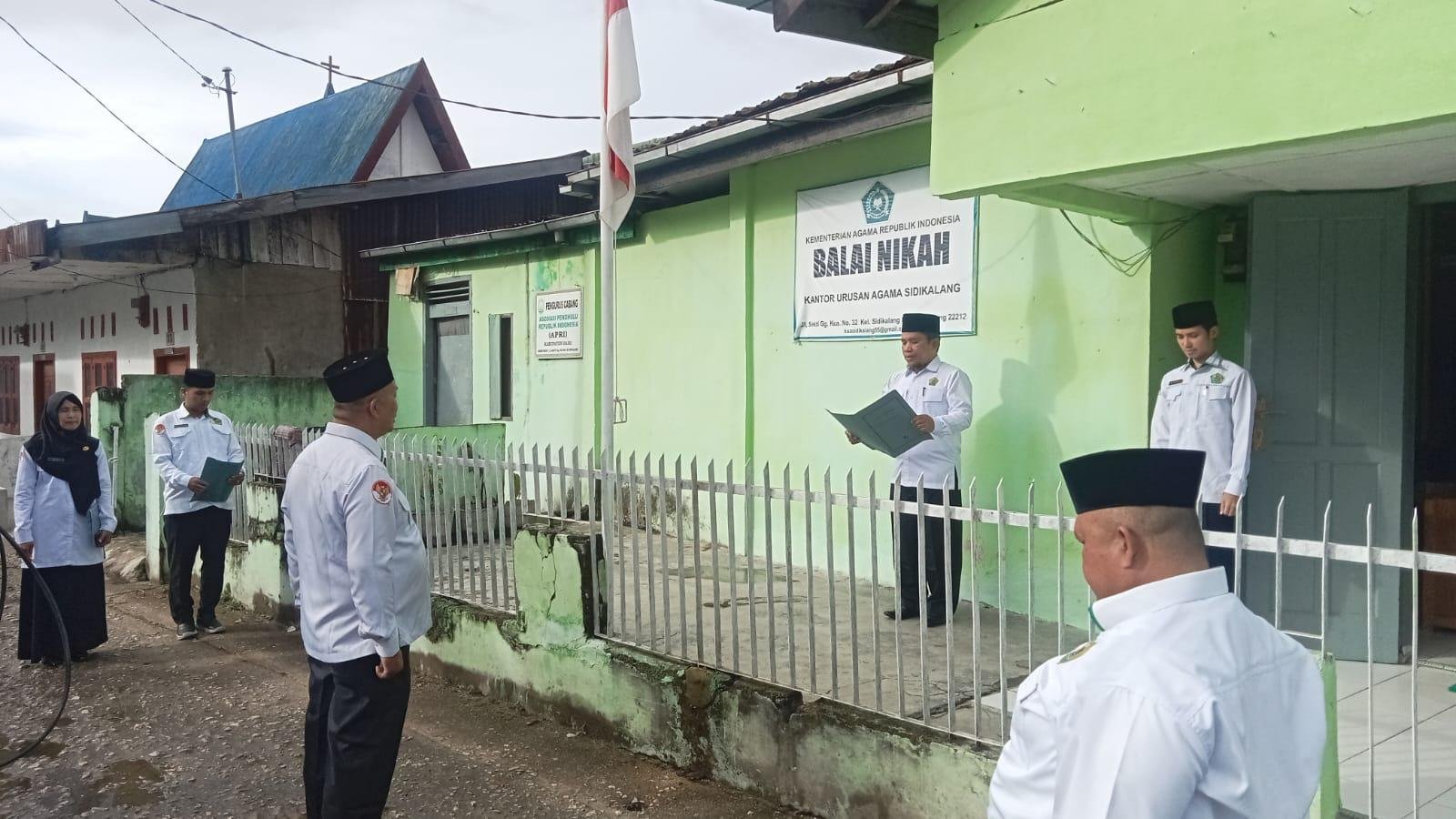 Kepala KUA Sidikalang Tekankan Pentingnya Target Kinerja dalam Apel Pagi