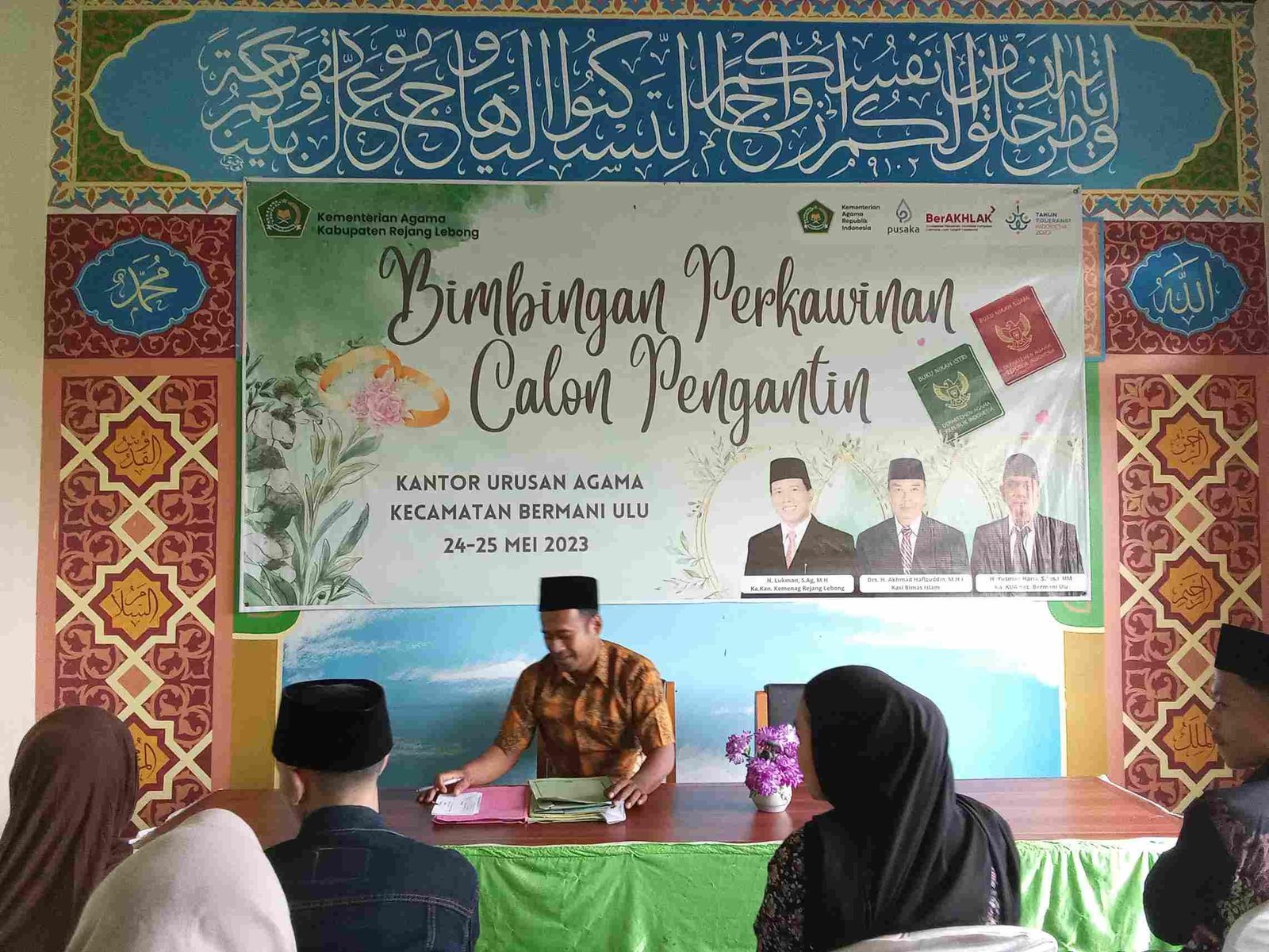 KUA Bermani Ulu Sosialisasikan Pentingnya Rekomendasi Pindah Nikah