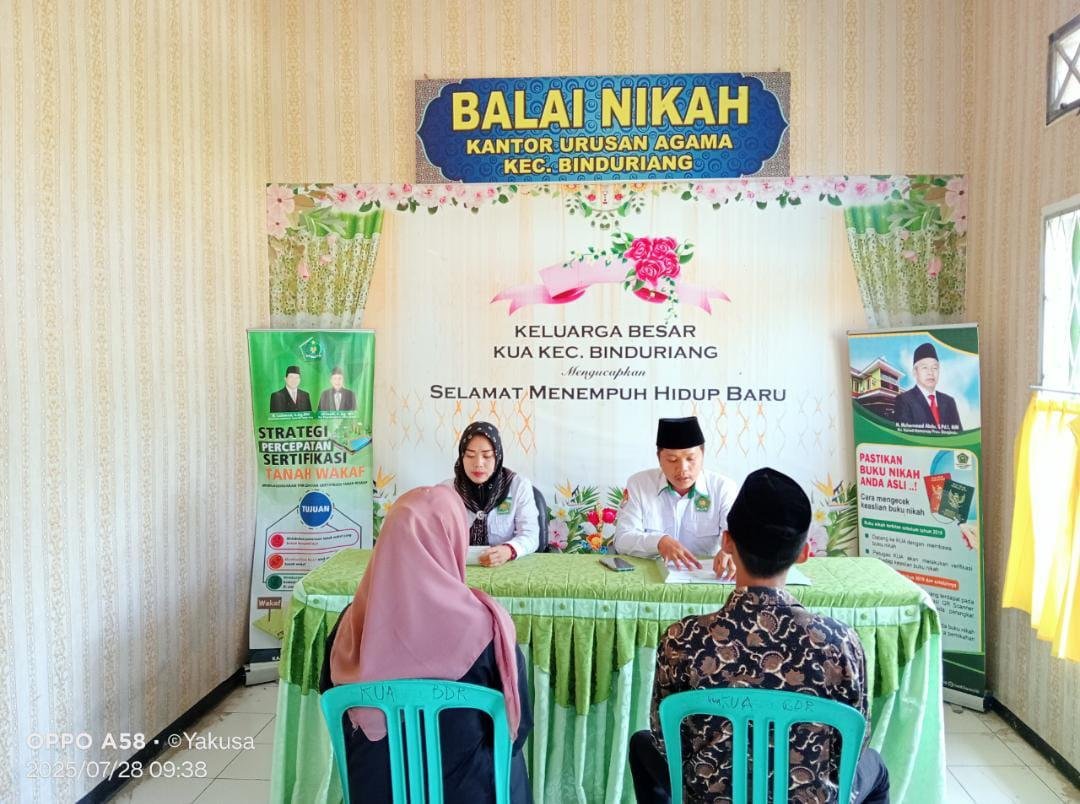 Proses Pemeriksaan Dokumen Nikah oleh JFU KUA Binduriang: Tertib Administrasi untuk Pernikahan Sah