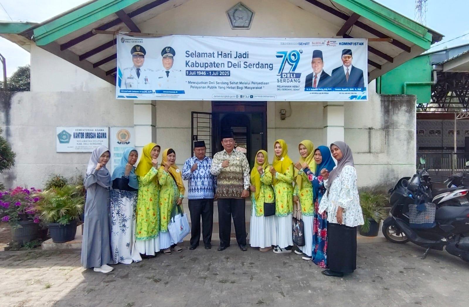 KUA Deli Tua Terima Kunjungan Forum Silaturrahmi Ummi Muslimah Indonesia